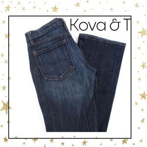 Kova & T Dark Wash Christina Bootcut Jeans Sz 25